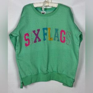 Official Six Flags Crewneck Sweatshirt L